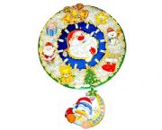 圣誕老人紙時(shí)鐘