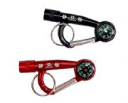 指南針鑰匙扣電筒