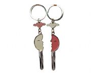 男女情侶對(duì)臉鑰匙扣