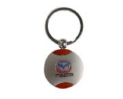 金屬帶紅木鑰匙扣