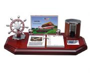 高檔紅木（亞光）臺(tái)歷