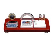 高檔紅木（亞光）臺歷