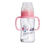 有柄寬口圓弧自動奶瓶