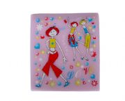 摩登女郎方形單面化妝鏡