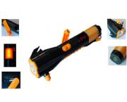 帶逃生錘9合1電筒收音機