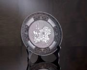 吉祥富貴紅木雕花盤